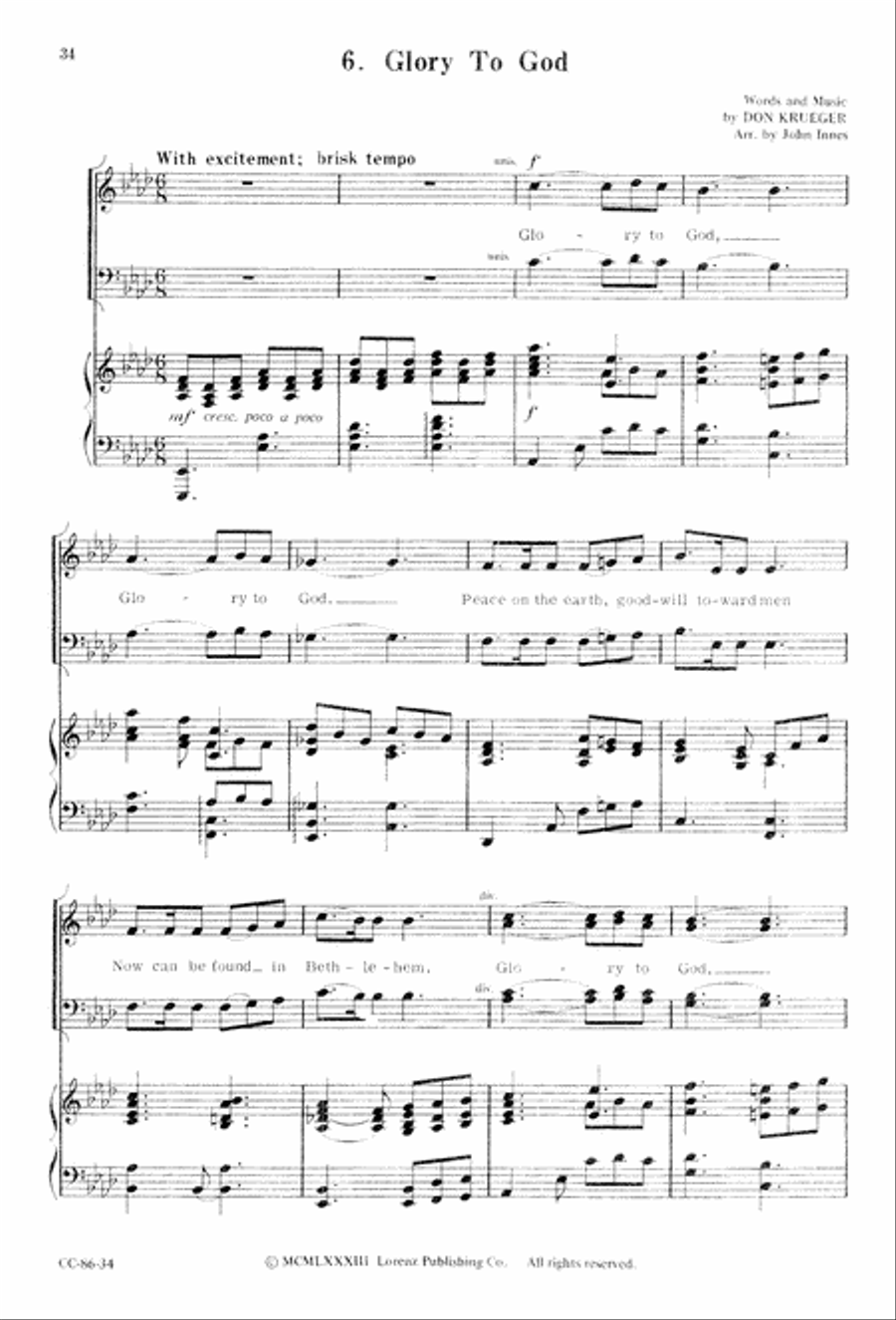 Angels' Song Angels' Song 4-Part scores gallery preview page 36