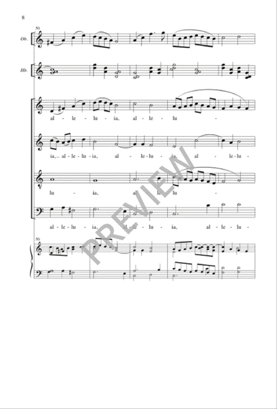 Festival Alleluias 4-Part scores gallery preview page 8