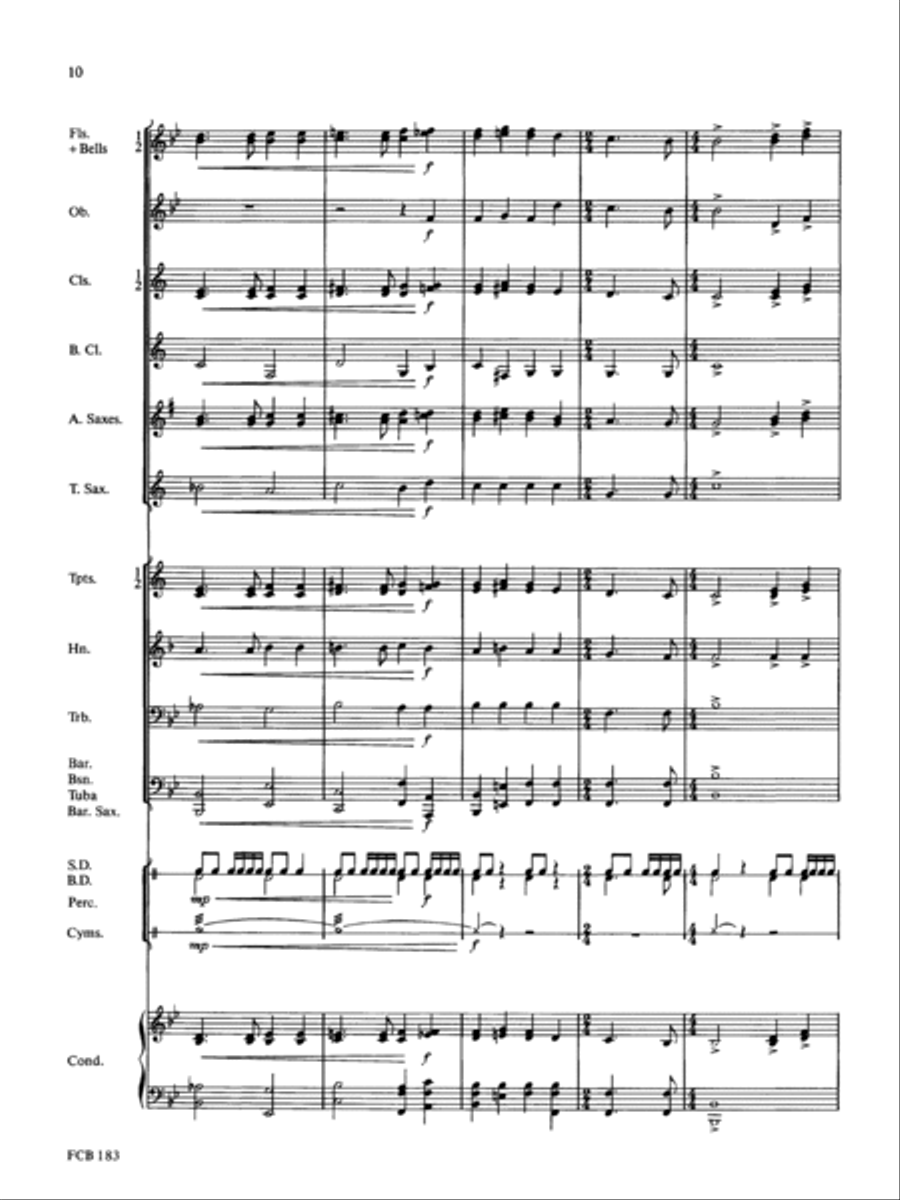 Anchors Aweigh Anchors Aweigh Concert Band scores gallery preview page 10