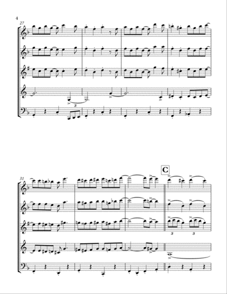 That's a Plenty: Wind Quintet Woodwind Quintet scores gallery preview page 4