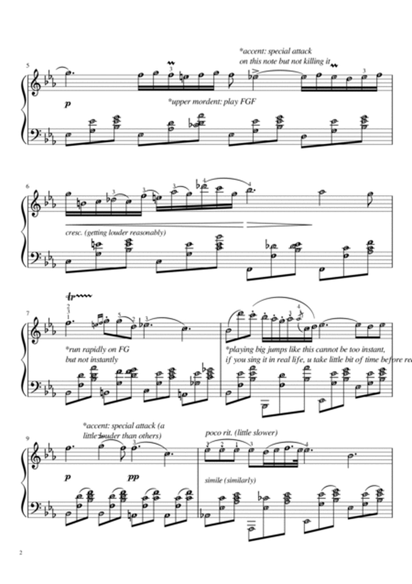 Nocturne Op. 9 No. 2 (Chopin) | With Note Names, Finger Numbers & Meanings