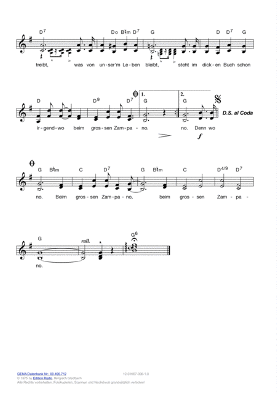 Der grosse Zampano Der grosse Zampano Voice scores gallery preview page 3
