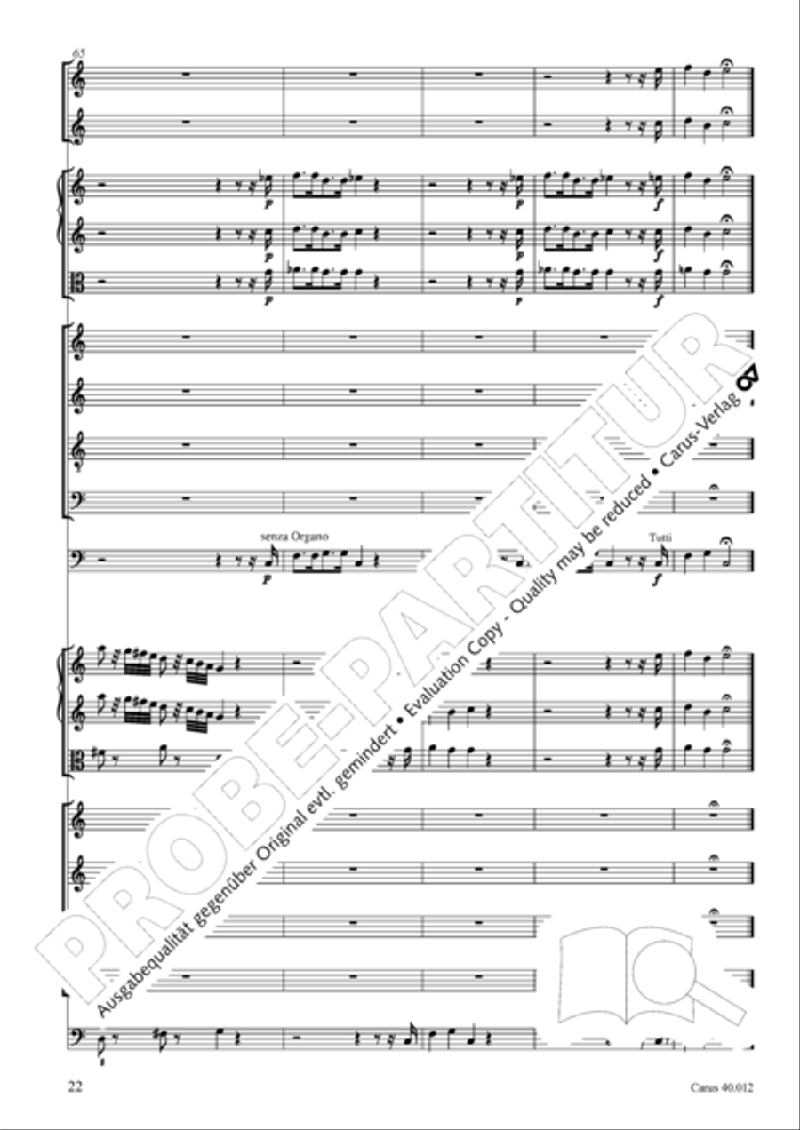 Beatus vir (How blest is he) Psalm 111 4-Part scores gallery preview page 23