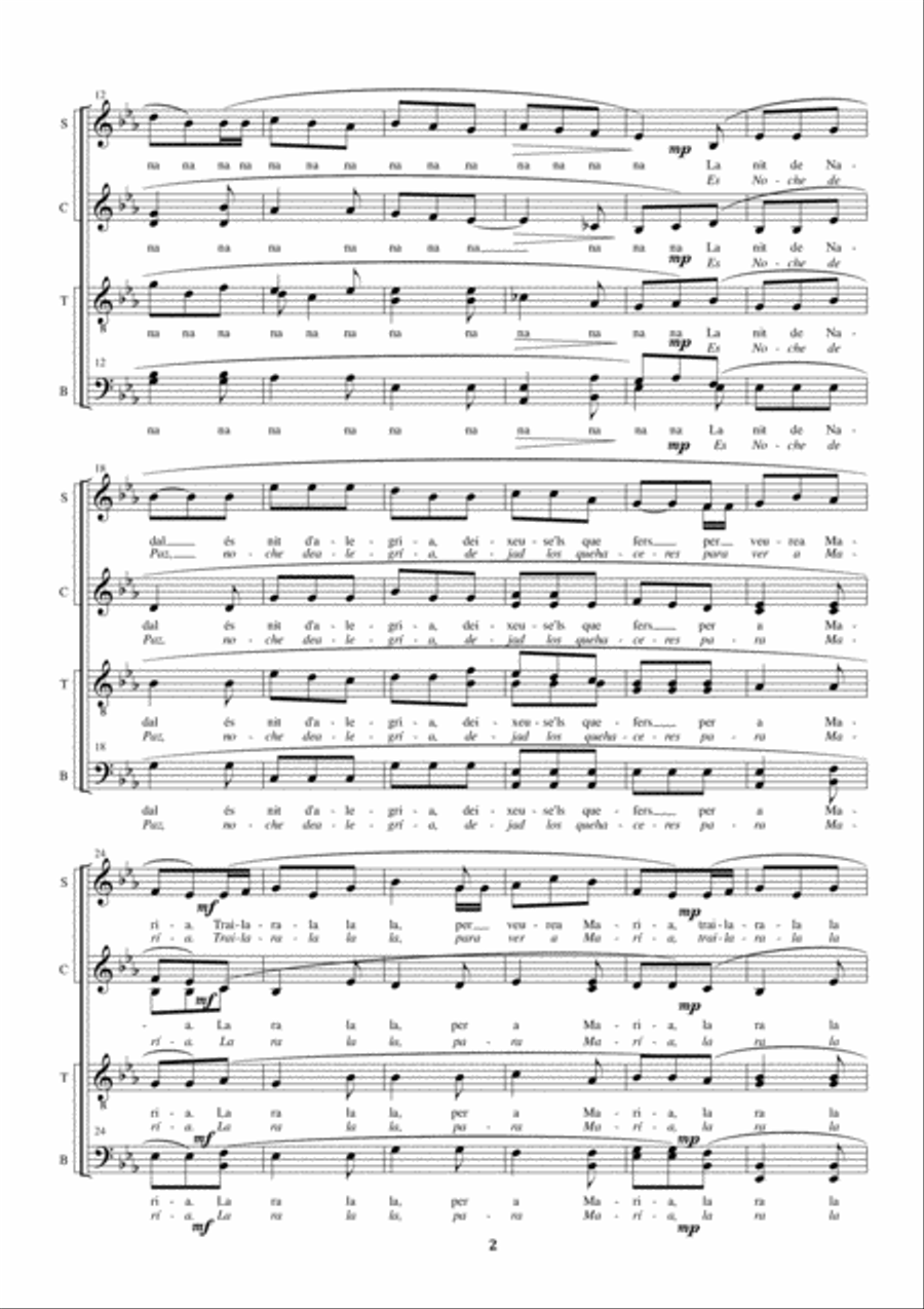 La nit de Nadal 4-Part scores gallery preview page 4