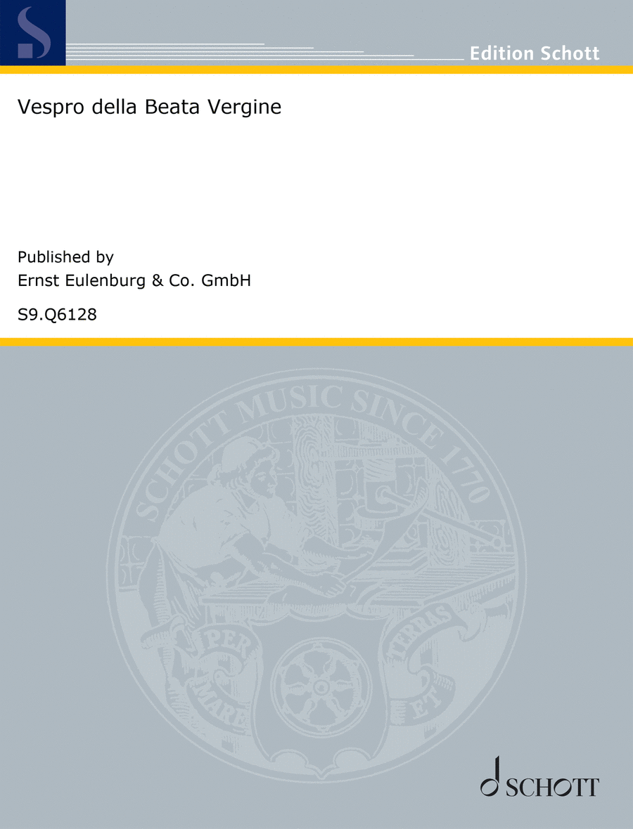 Vespro della Beata Vergine Cornet scores gallery preview page 1