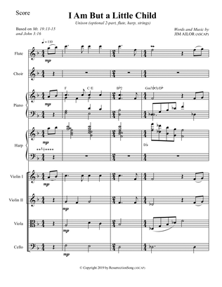 I Am But A Little Child (Conductor Score)