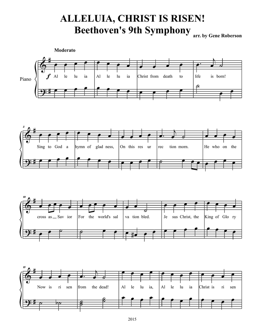 Seven Easter Hymns for Children -Piano Solos Easy Piano scores gallery preview page 2