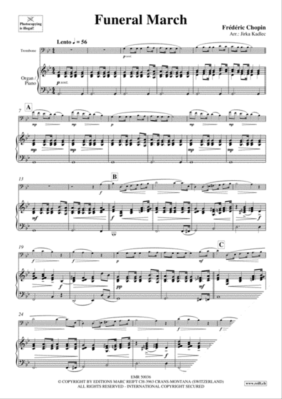 Funeral March Organ scores gallery preview page 3