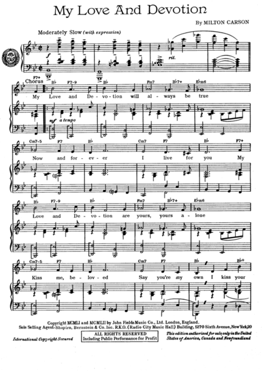 My Love and Devotion Voice scores gallery preview page 2
