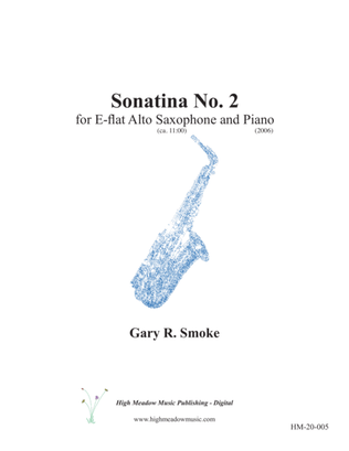 Book cover for Sonatina No. 2 for Alto Saxophone and Piano