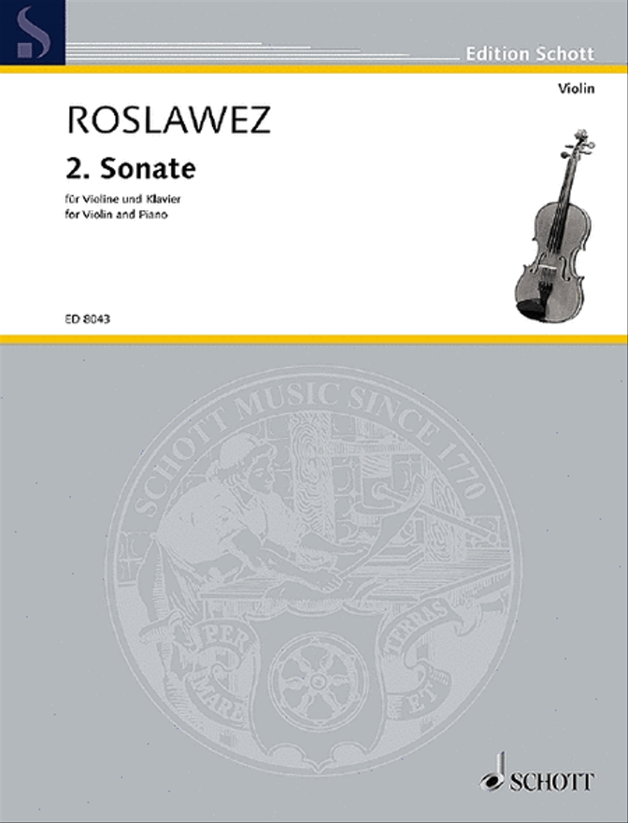 Sonata No. 2 Violin Solo scores gallery preview page 1