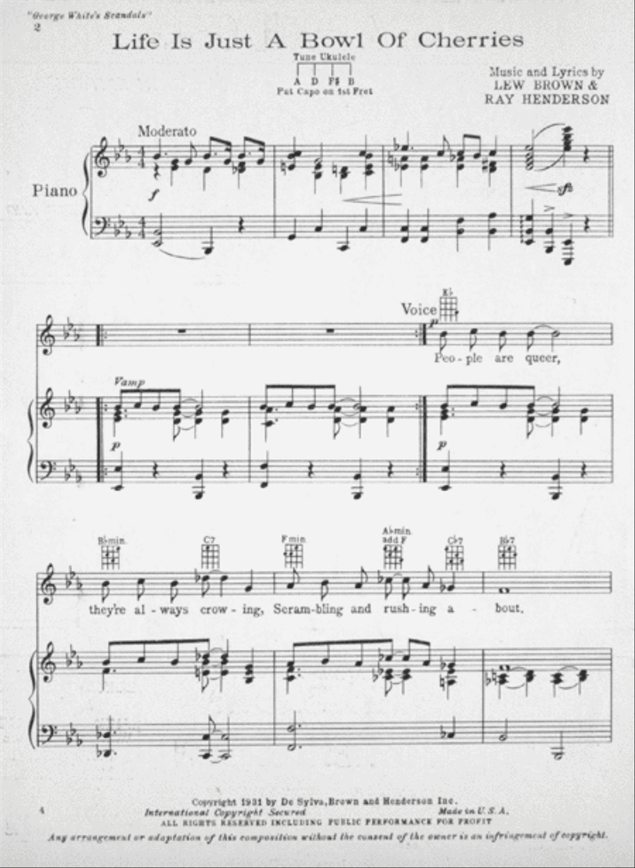 Life is Just a Bowl of Cherries Voice scores gallery preview page 2