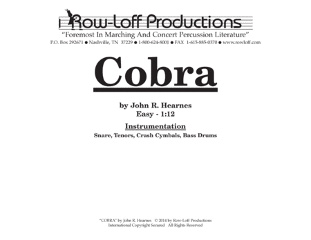 Cobra w/Tutor Tracks
