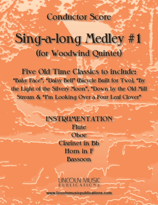 Book cover for Sing-along Medley #1 (for Woodwind Quintet)