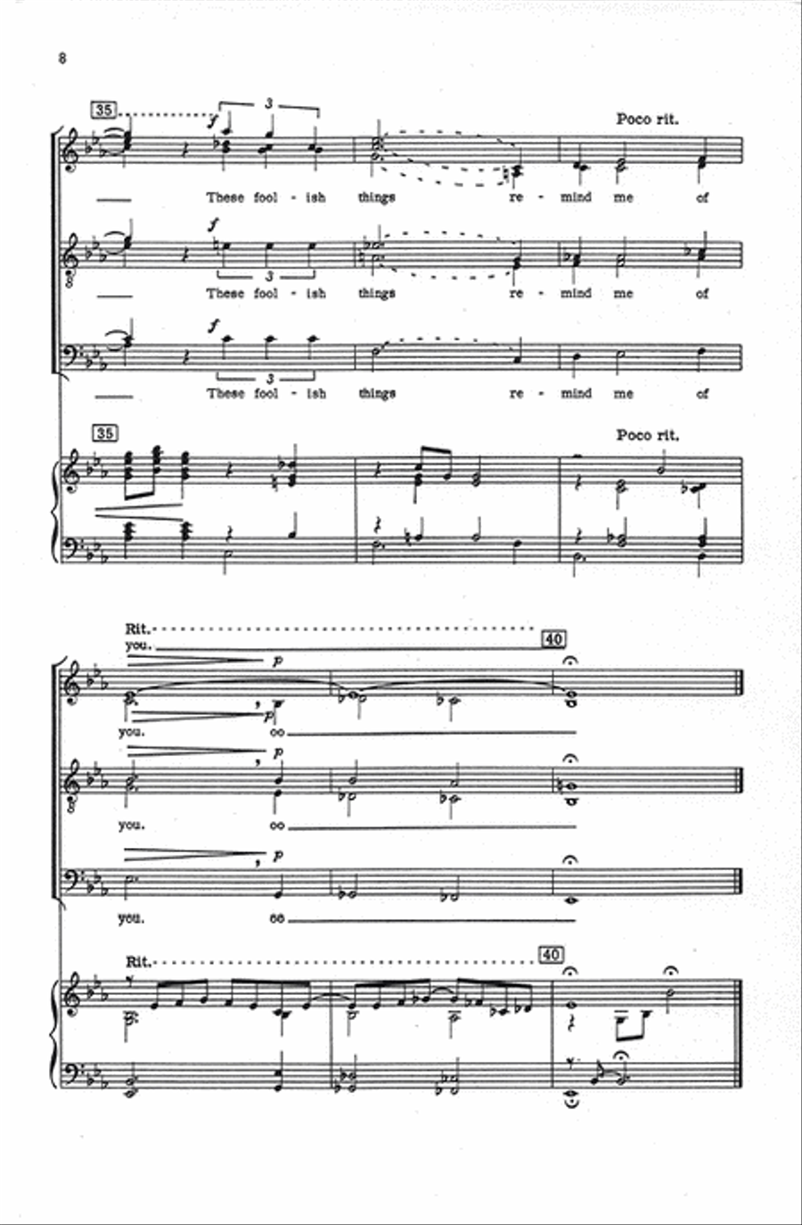 These Foolish Things These Foolish Things Divisi scores gallery preview page 8