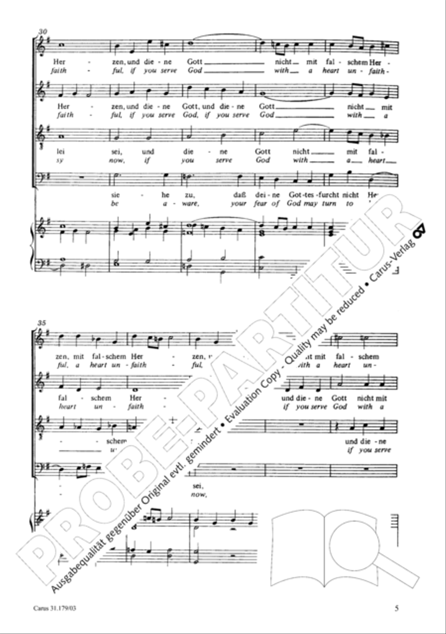 Be aware, your fear of God may turn to heresy (Siehe zu, dass deine Gottesfurcht nicht Heuchelei sei) STB scores gallery preview page 6