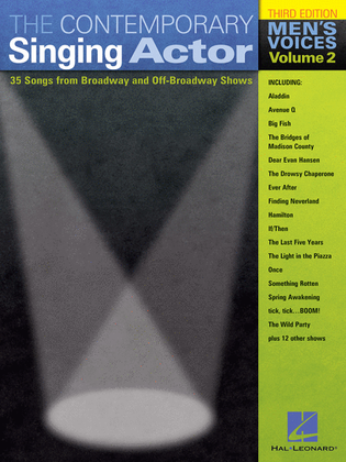 Book cover for The Contemporary Singing Actor - Men's Voices, Volume 2