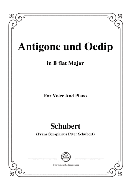 Schubert-Antigone und Oedip,Op.6 No.2,in B flat Major,for Voice&Piano image number null