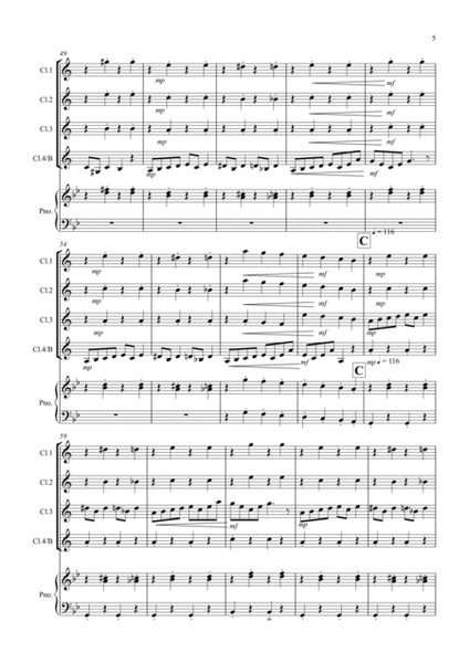 2 Classical Favourites for Clarinet Quartet (volume one)