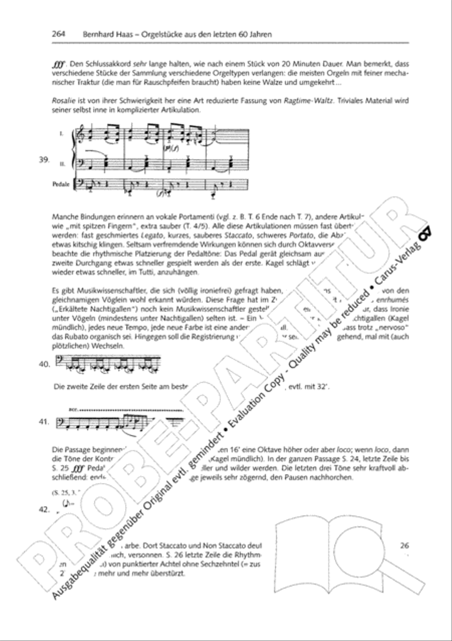 Orgelschule zur historischen Auffuhrungspraxis Organ Solo scores gallery preview page 265