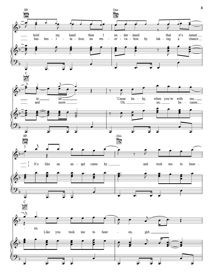 Never Let You Go Never Let You Go Piano, Vocal, Guitar scores gallery preview page 3