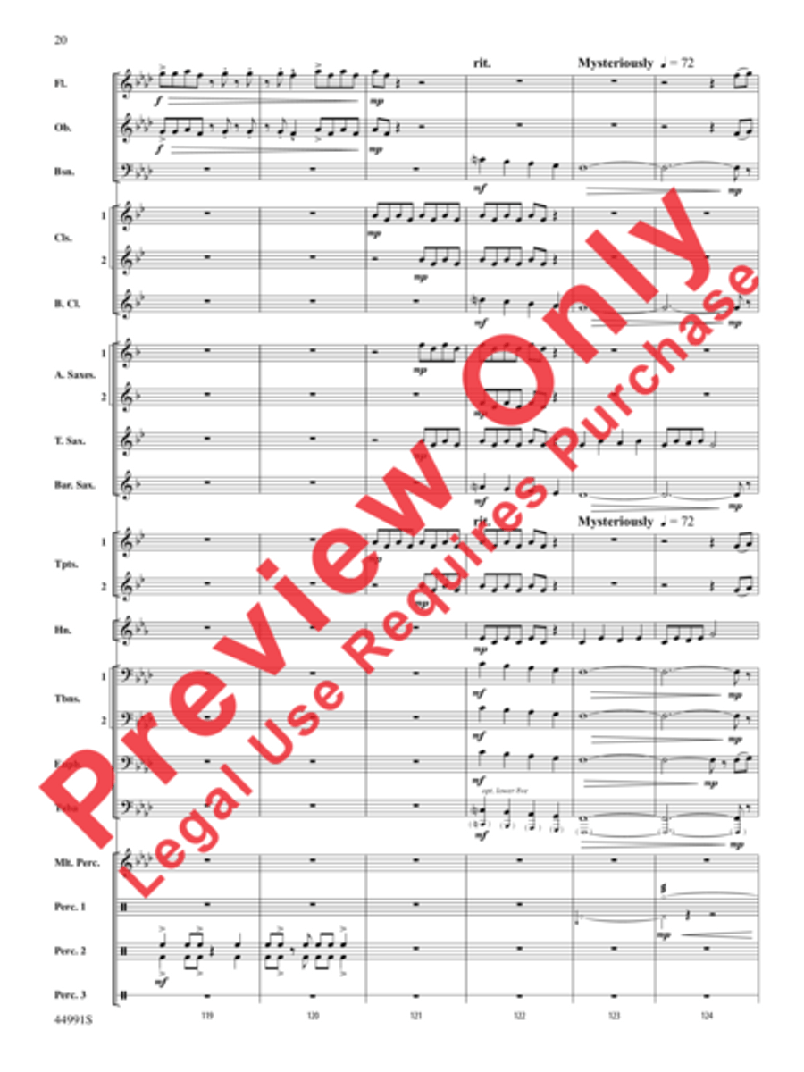 Amazonia Concert Band scores gallery preview page 21