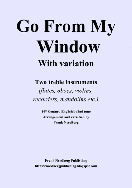 Go From My Window with variation (two treble instruments) image number null