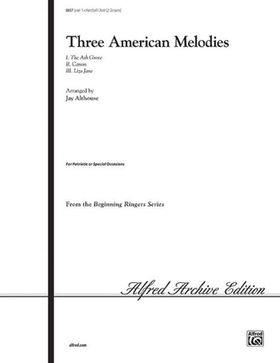 Book cover for Three American Melodies