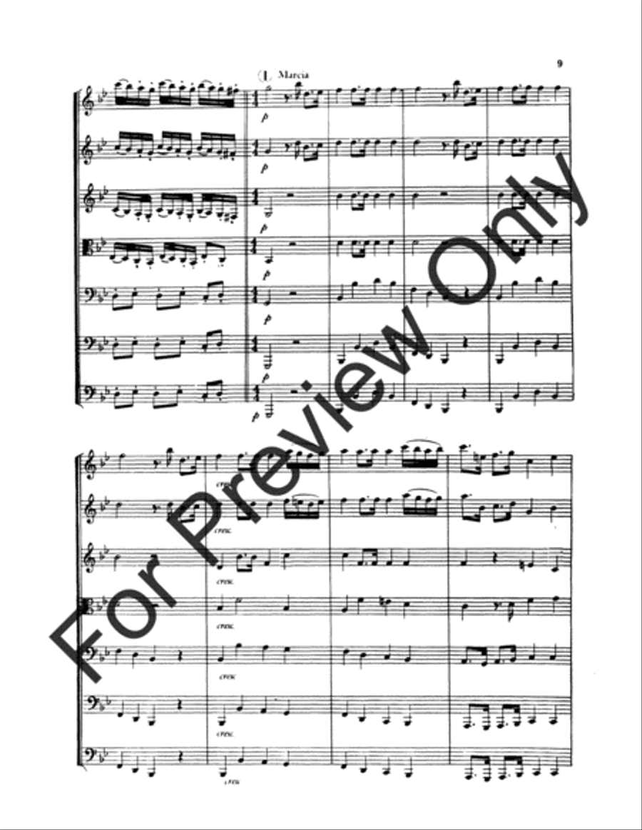Scene and Dance From Marriage Of Figaro B-Flat Clarinet scores gallery preview page 10