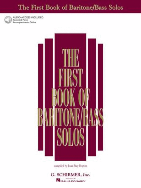 The First Book of Baritone/Bass Solos Bass Voice - Sheet Music