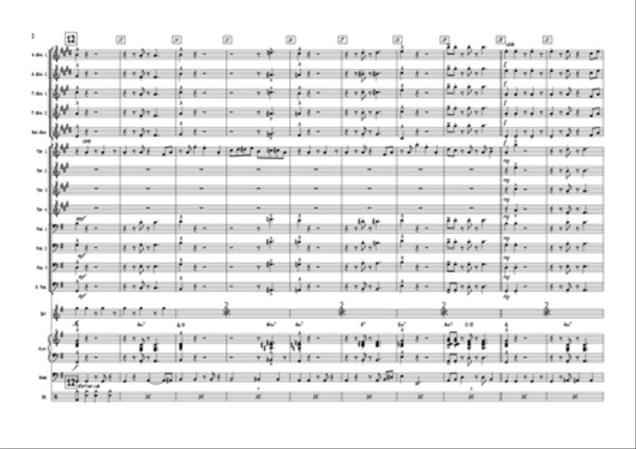Us Again (Big Band Score + Parts) Jazz Ensemble scores gallery preview page 2