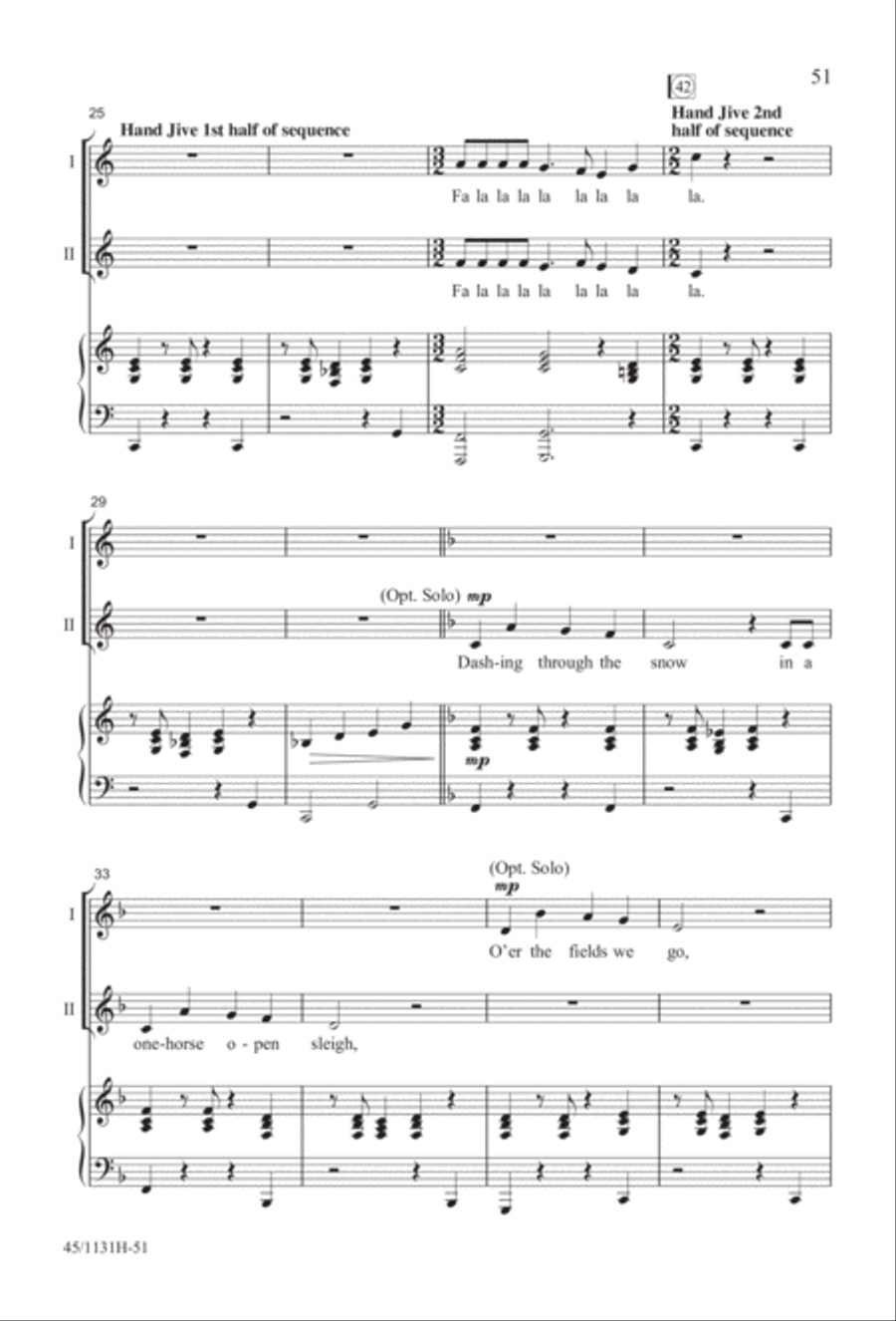 Singable Solutions for Winter Holidays 2-Part scores gallery preview page 51