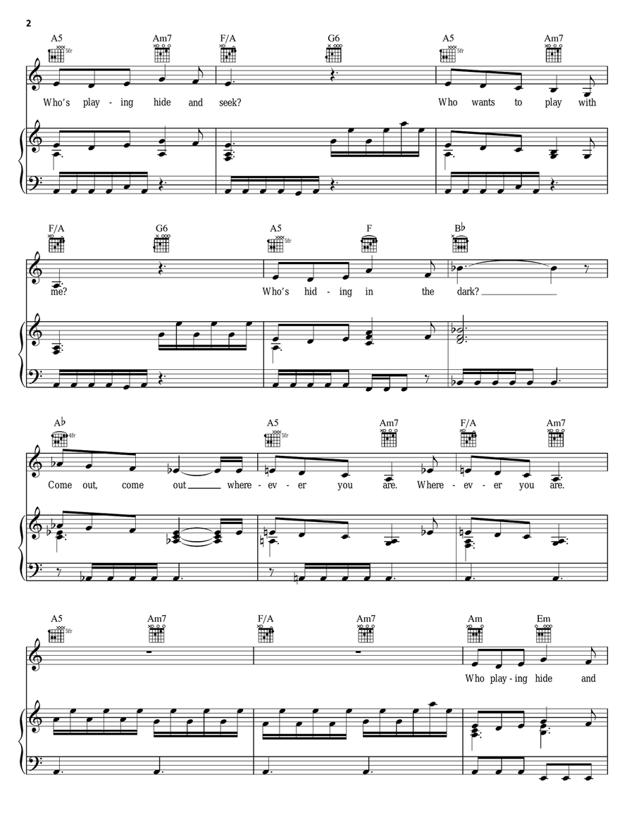 Hide & Seek Hide & Seek Guitar scores gallery preview page 2