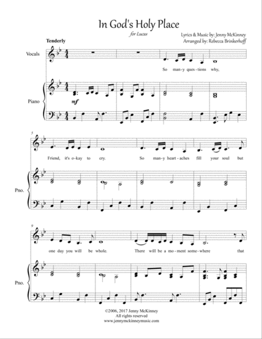 In God's Holy Place- Alto Duet Vocal Duet scores gallery preview page 1