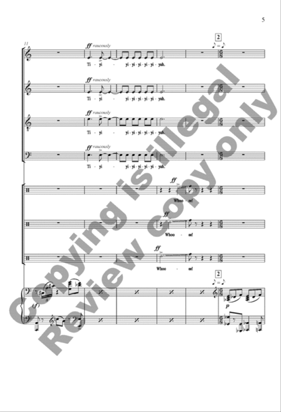 The Settling Years: (Piano/Choral Score) image number null