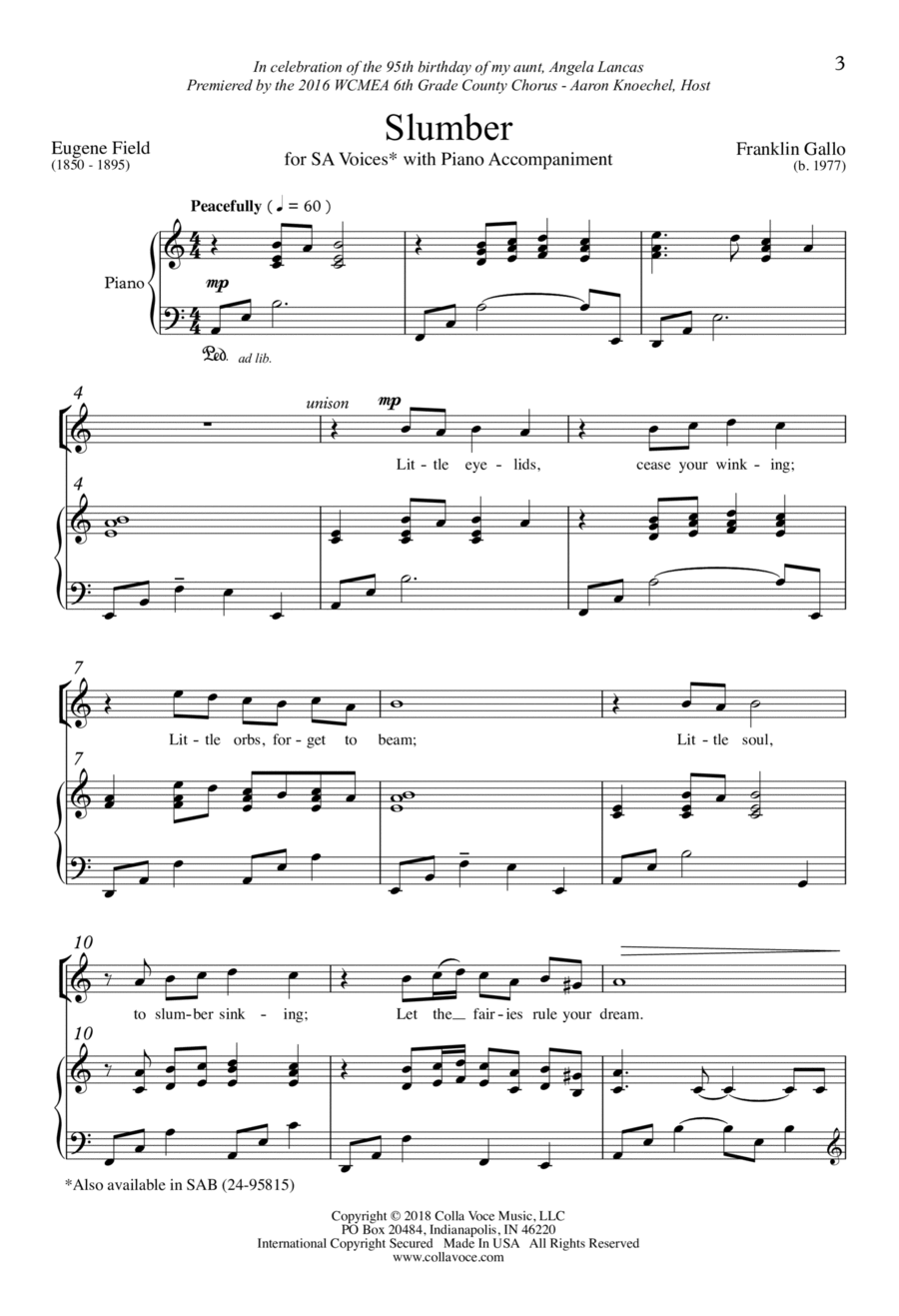 Slumber Slumber SA scores gallery preview page 1