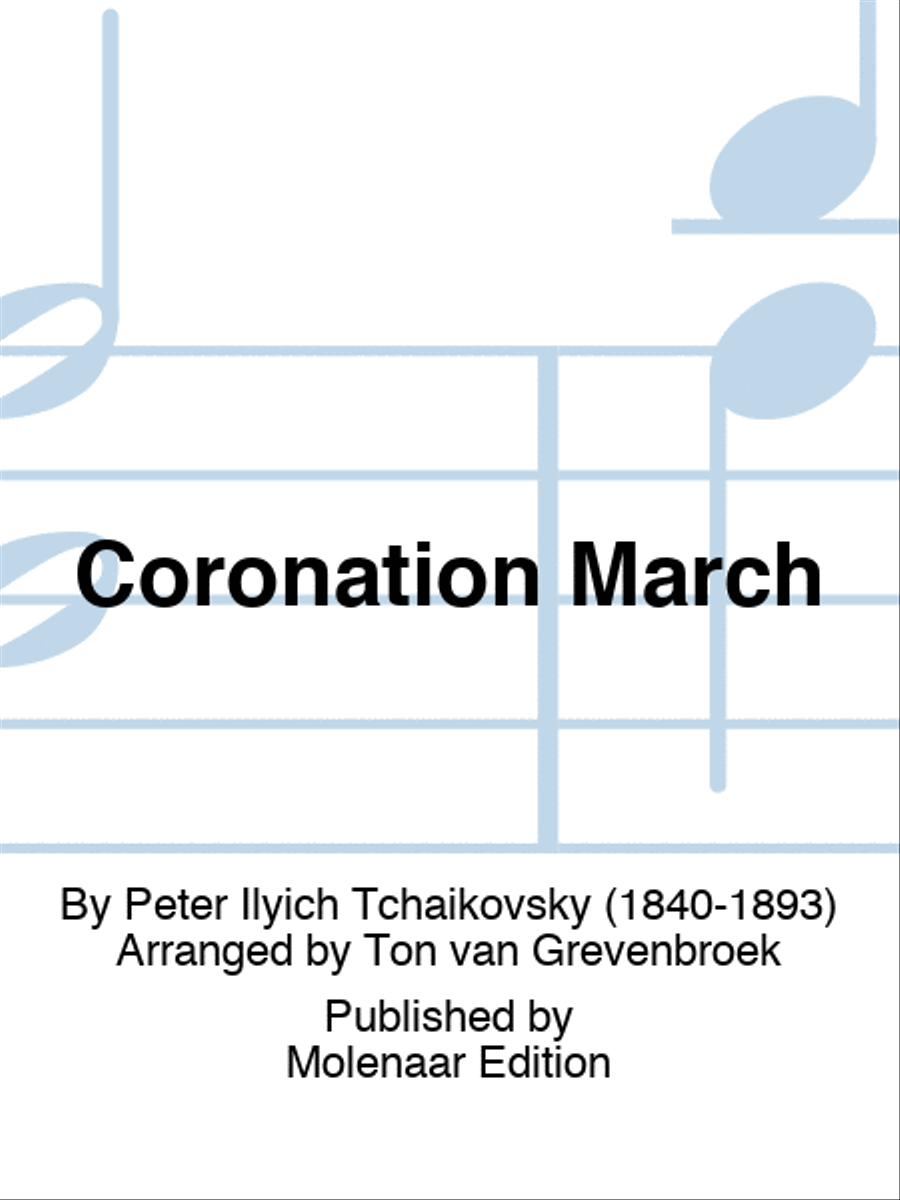 Coronation March Concert Band scores gallery preview page 1