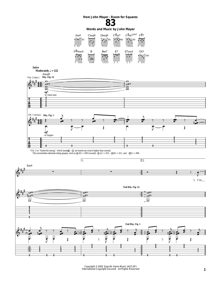83 Acoustic Guitar scores gallery preview page 1