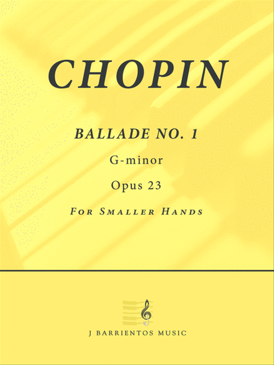 Chopin Ballade No. 1 for Smaller Hands Piano Solo scores gallery preview page 1