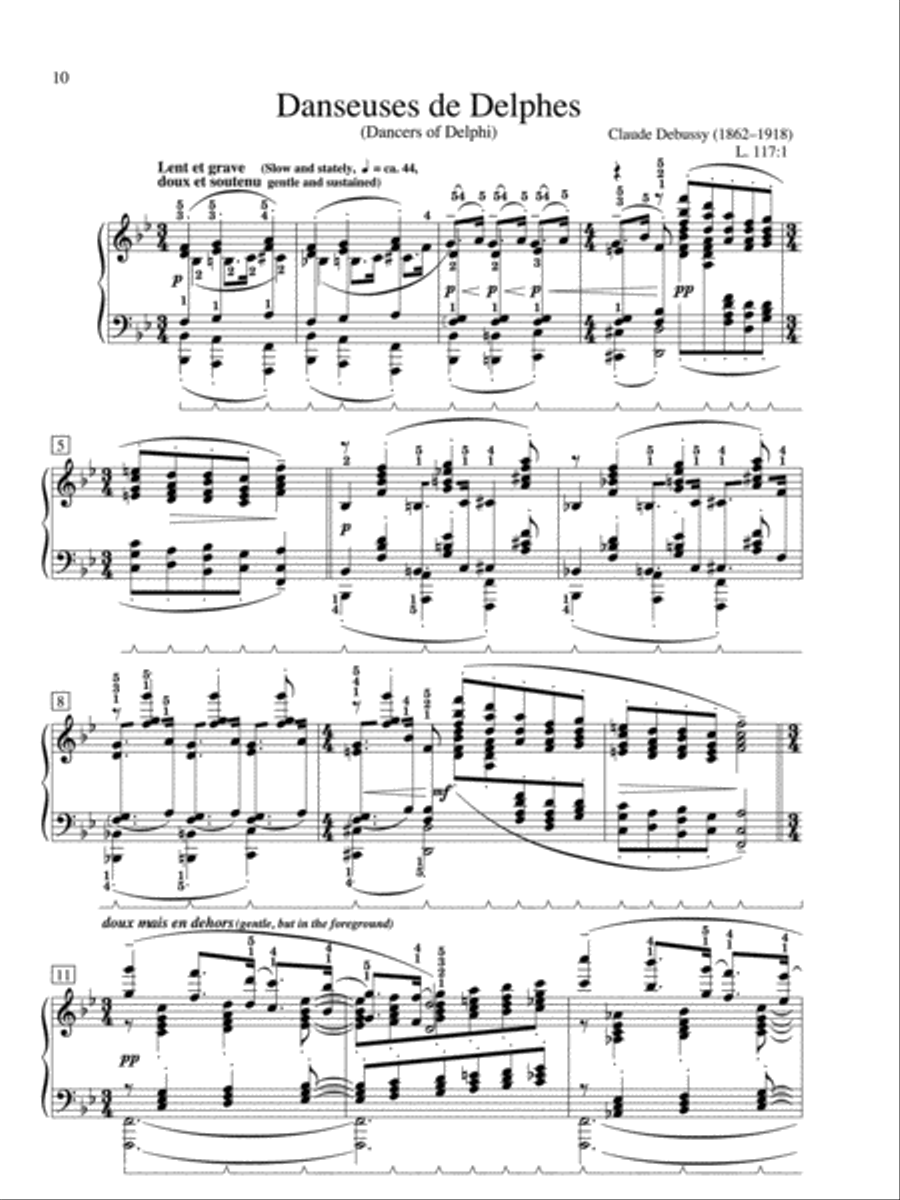 Debussy: Selected Preludes (from Books 1 and 2) Piano Solo scores gallery preview page 2