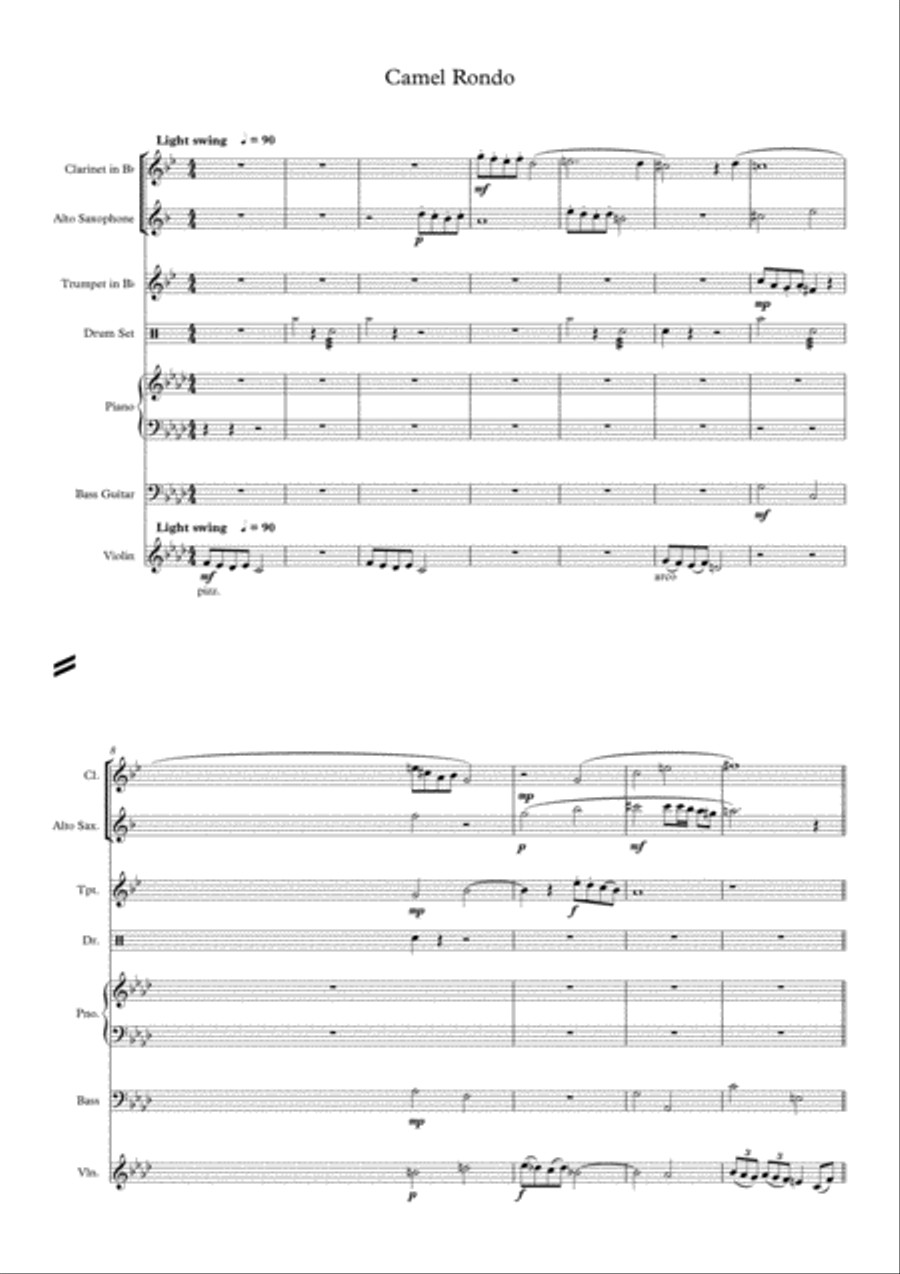 Camel Rondo Large Ensemble scores gallery preview page 1