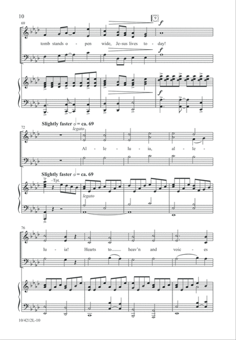 The Tomb Stands Open Wide 3-Part scores gallery preview page 10