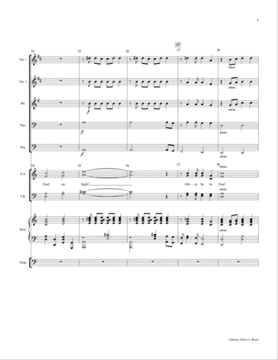 Alleluia, Christ Is Risen (An Easter Introit) Choir scores gallery preview page 9