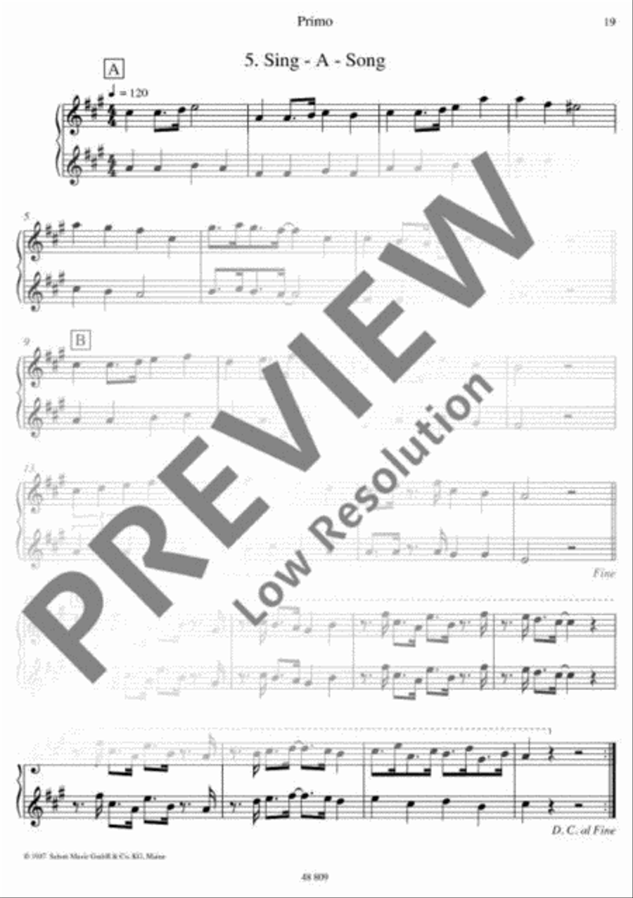 Just for Fun Piano Duet scores gallery preview page 20