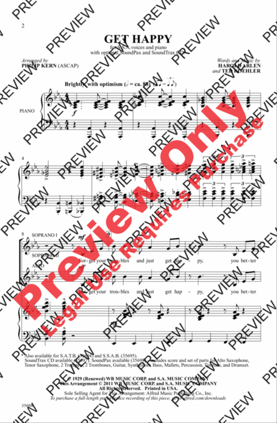 Get Happy Get Happy Women's Choir scores gallery preview page 2