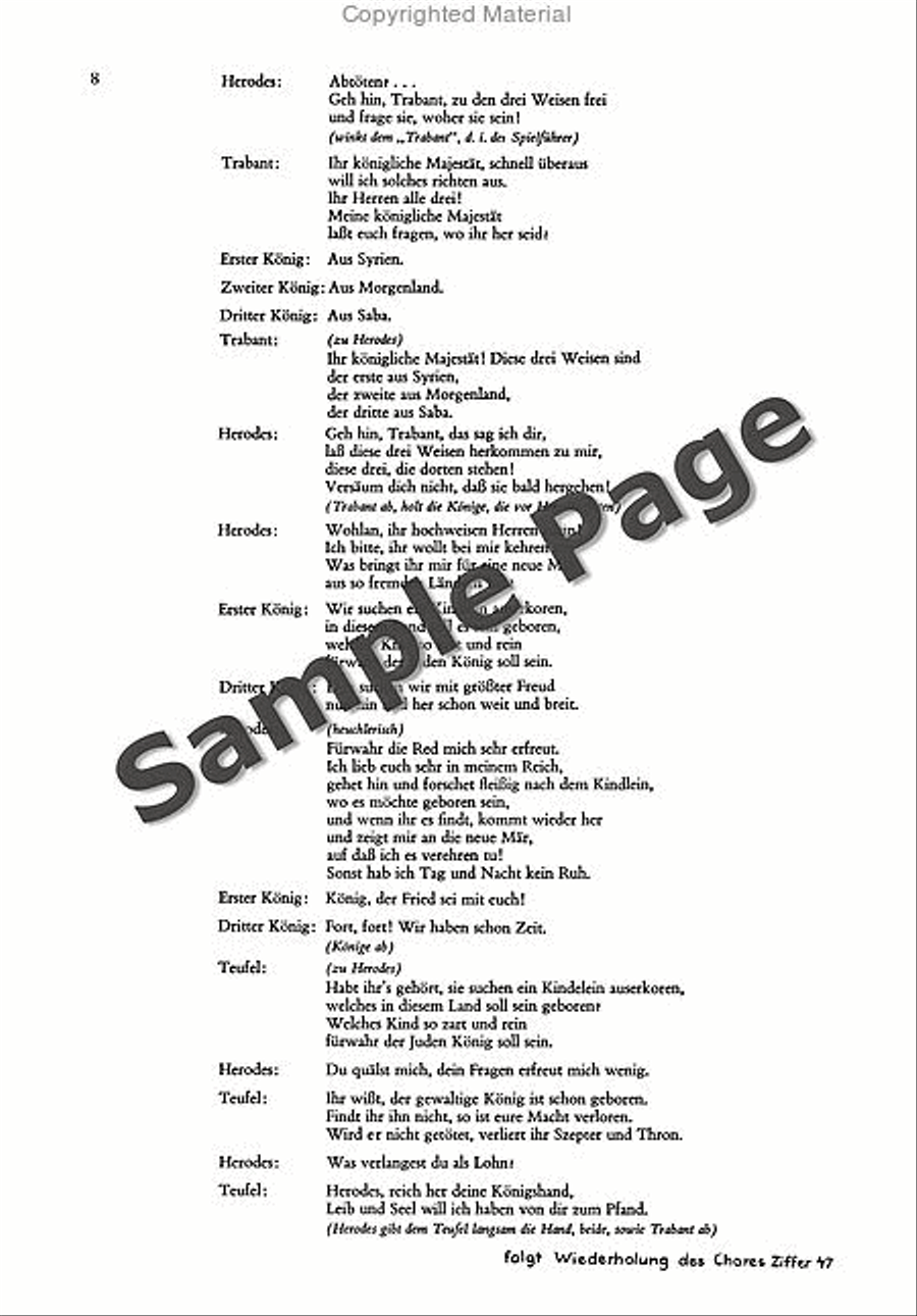 Christkinld-kumedi Speaking Part SSAATB scores gallery preview page 9