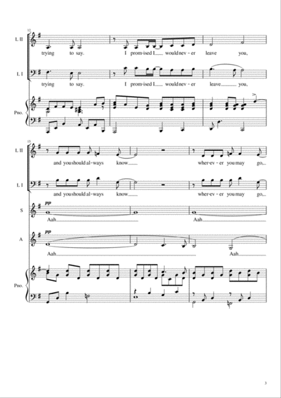 Lullabye (Goodnight, My Angel) SSA scores gallery preview page 4
