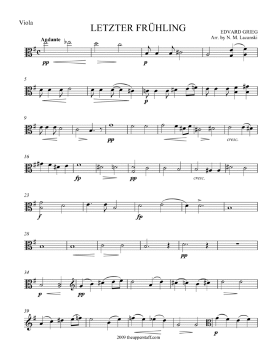 Letzter Fruhling String Orchestra scores gallery preview page 4