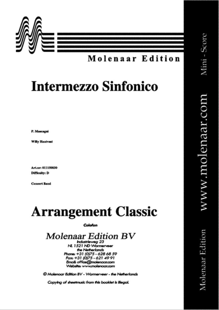 Intermezzo Sinfonico Intermezzo Sinfonico Concert Band scores gallery preview page 2