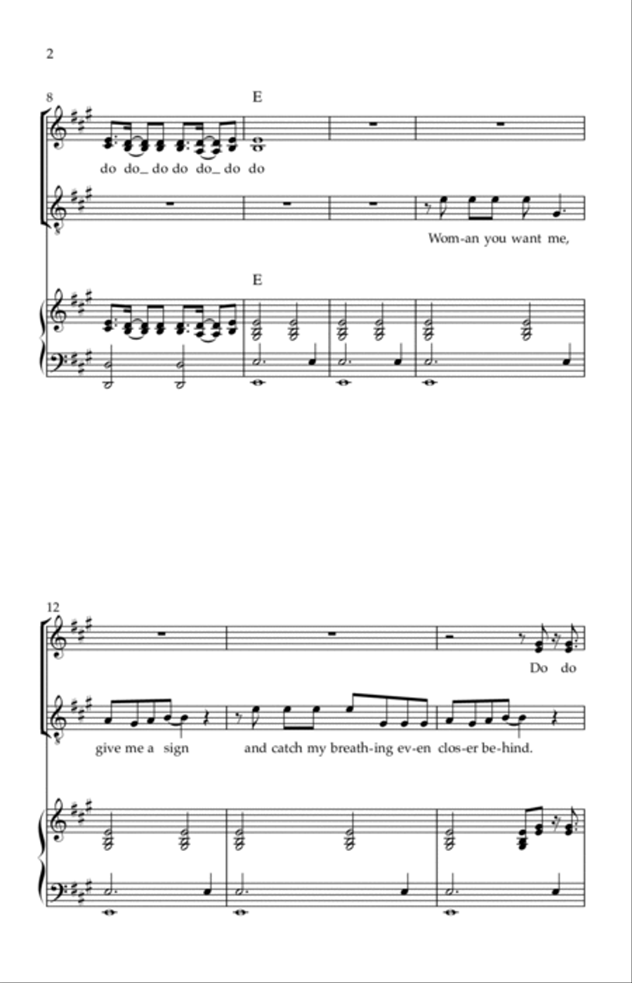 Hungry Like The Wolf Hungry Like The Wolf 3-Part scores gallery preview page 2